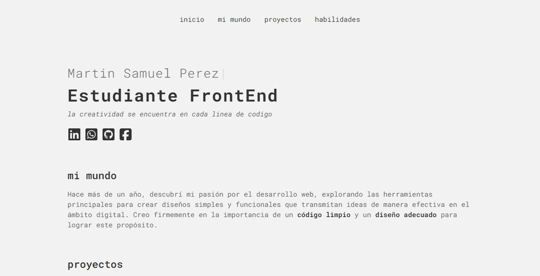 portfolio frontend react